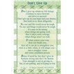 C25 DON'T GIVE UP KEEPSAKE CARD 6S