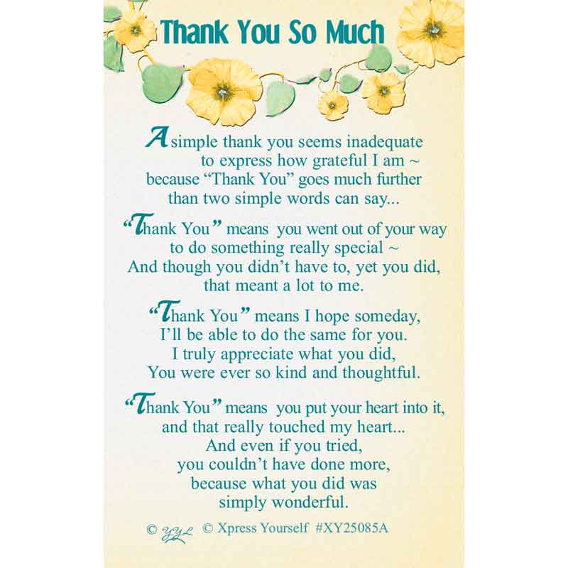 C25 THANK YOU SO MUCH KEEPSAKE CARD 6S