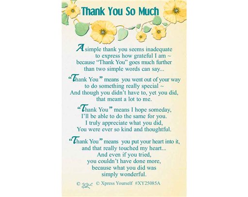 C25 THANK YOU SO MUCH KEEPSAKE CARD 6S