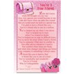 C25 YOU'RE A TRUE FRIEND KEEPSAKE CARD 6S