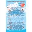 C25 12 KEYS TO A SUCCESSFUL MARRIAGE KEEPSAKE CARD 6S