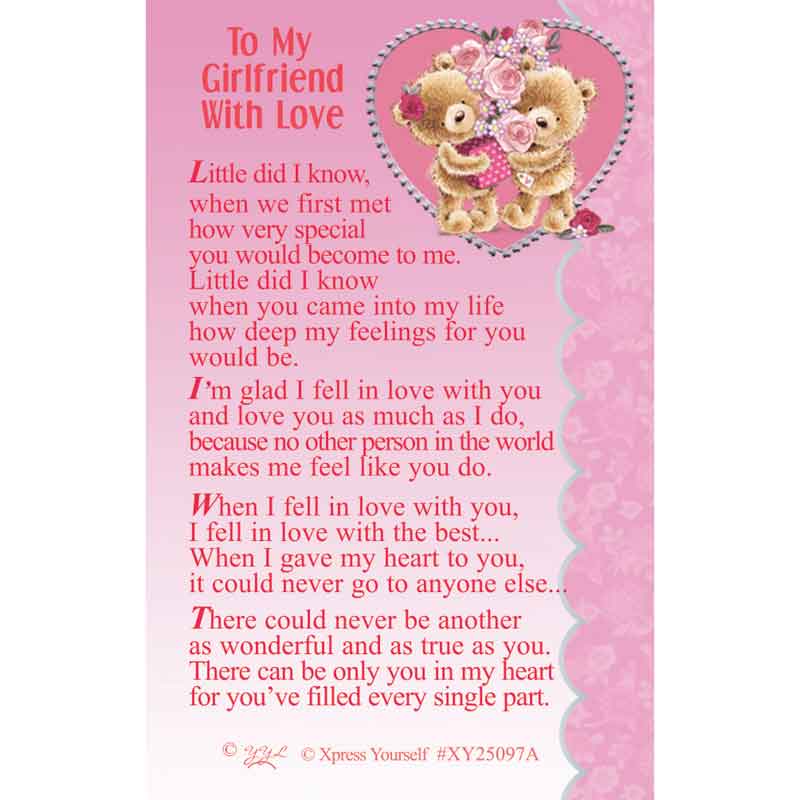 C25 TO THE WOMAN I LOVE KEEPSAKE CARD 6S