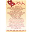 C25 YOU ARE MY ONE AND ONLY KEEPSAKE CARD 6S
