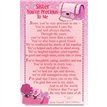 C25 SISTER, YOU'RE SO PRECIOUS TO ME KEEPSAKE CARD 6S