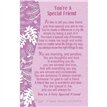 C25 YOU'RE A SPECIAL FRIEND KEEPSAKE CARD 6S