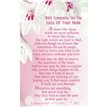C25 WITH SYMPATHY ON THE LOSS OF YOUR MUM KEEPSAKE CARD 6S