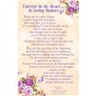 C25 IN LOVING MEMORY HUSBAND KEEPSAKE CARD 6S