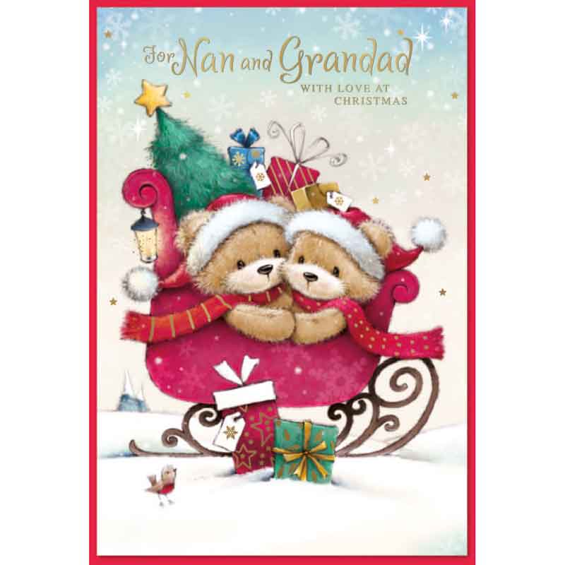 C50 CUTE NAN & GRANDAD ELVIN XMAS 6S