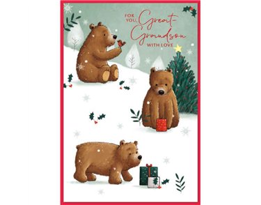 C50 CUTE MALE GREAT GRANDSON ELVIN XMAS 6S