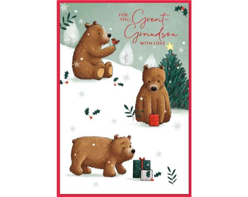 C50 CUTE MALE GREAT GRANDSON ELVIN XMAS 6S