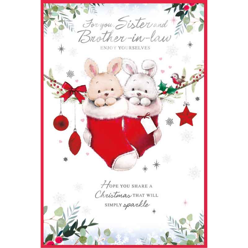 C75 CUTE SISTER & BROTHER IN LAW ELVIN XMAS 6S