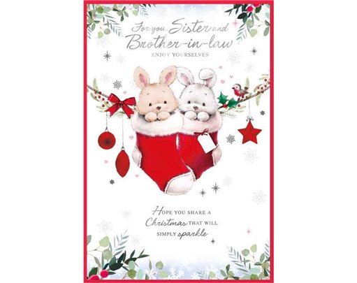 C75 CUTE SISTER & BROTHER IN LAW ELVIN XMAS 6S