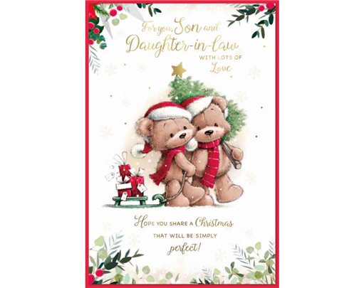 C75 CUTE SON & DAUGHTER IN LAW ELVIN XMAS 6S
