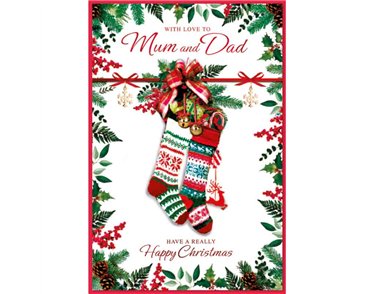 C75 TRAD MUM & DAD ELVIN XMAS 6S