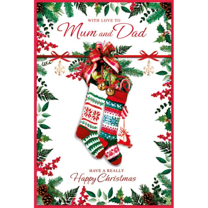 C75 TRAD MUM & DAD ELVIN XMAS 6S