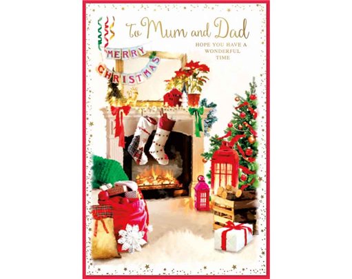 C75 TRAD MUM & DAD ELVIN XMAS 6S