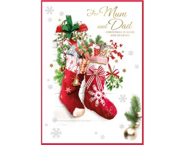 C90 TRAD MUM & DAD ELVIN XMAS 6S