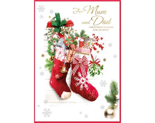 C90 TRAD MUM & DAD ELVIN XMAS 6S