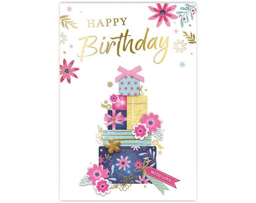 C50 FEMALE TRAD OPEN BIRTHDAY HANDMADE CARD 6S