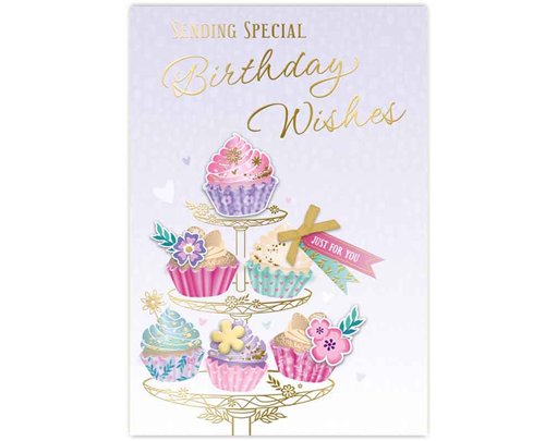 C50 FEMALE TRAD OPEN BIRTHDAY HANDMADE CARD 6S