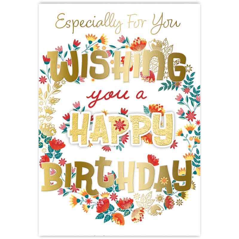 C50 FEMALE TRAD OPEN BIRTHDAY HANDMADE CARD 6S