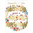 C50 FEMALE TRAD OPEN BIRTHDAY HANDMADE CARD 6S