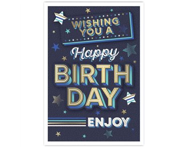 C50 MALE TRAD OPEN BIRTHDAY HANDMADE CARD 6S
