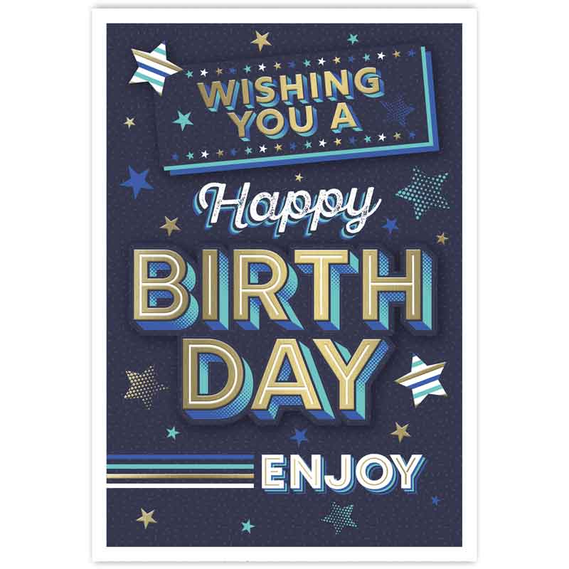 C50 MALE TRAD OPEN BIRTHDAY HANDMADE CARD 6S