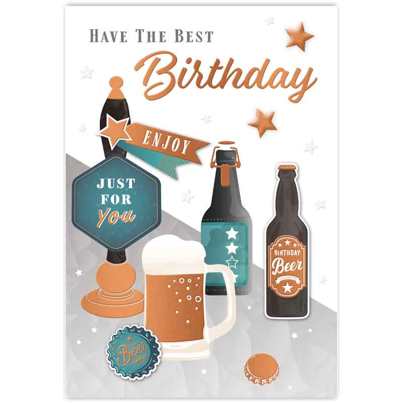 C50 MALE TRAD OPEN BIRTHDAY HANDMADE CARD 6S