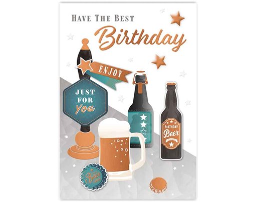 C50 MALE TRAD OPEN BIRTHDAY HANDMADE CARD 6S