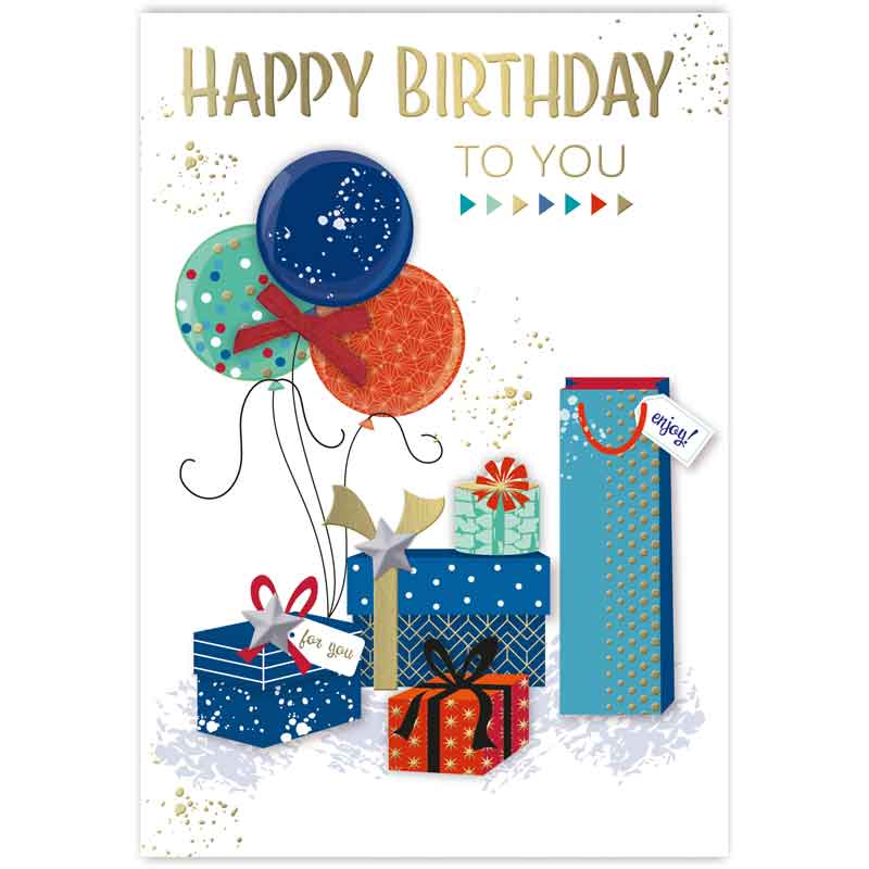C50 MALE TRAD OPEN BIRTHDAY HANDMADE CARD 6S