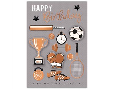 C50 MALE TRAD OPEN BIRTHDAY HANDMADE CARD 6S