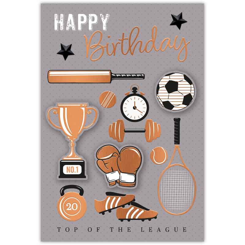 C50 MALE TRAD OPEN BIRTHDAY HANDMADE CARD 6S