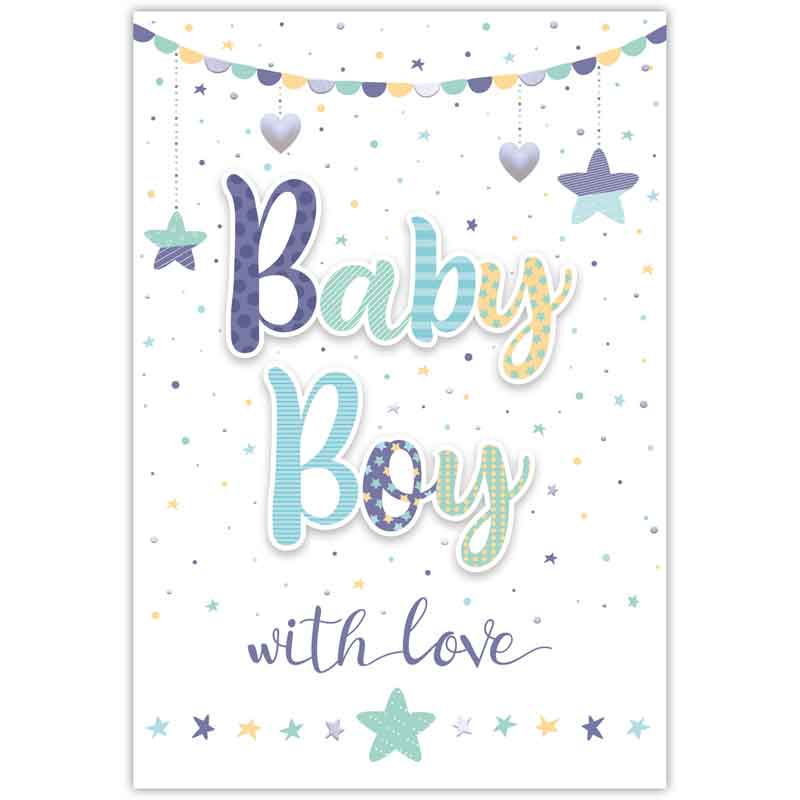 C50 MALE TRAD BABY BOY HANDMADE CARD 6S