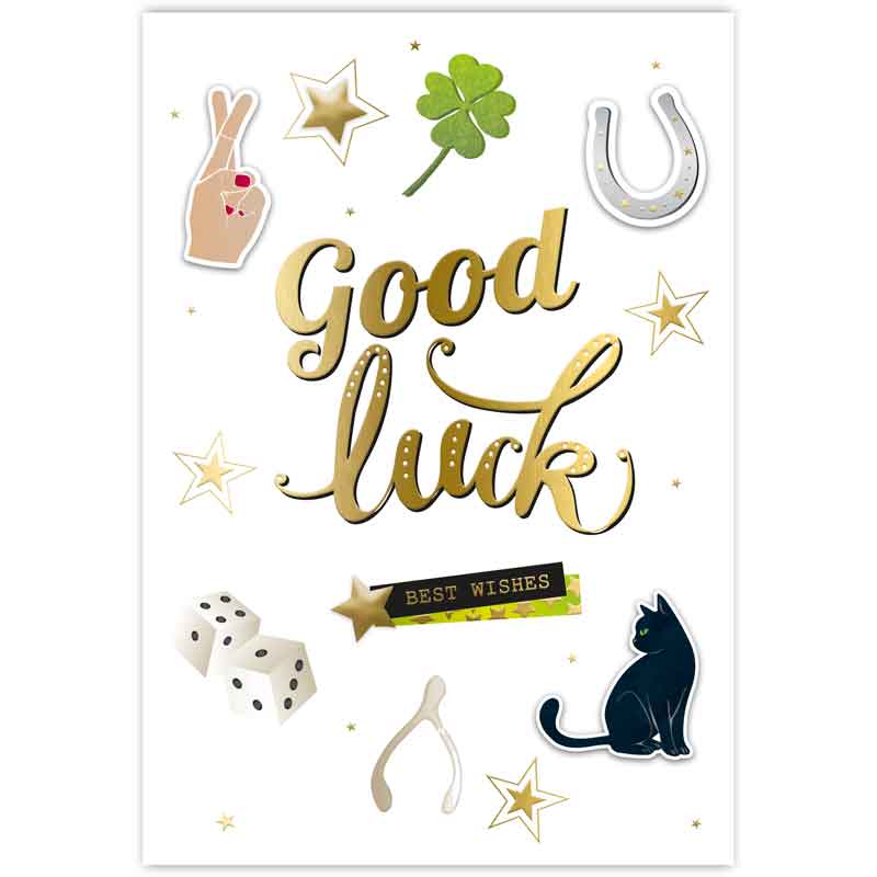 C50 TRAD GOOD LUCK HANDMADE CARD 6S