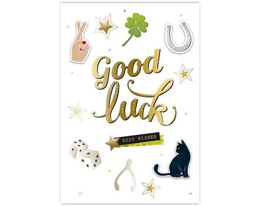 C50 TRAD GOOD LUCK HANDMADE CARD 6S