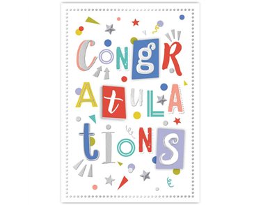 C50 TRAD CONGRATULATIONS HANDMADE CARD 6S