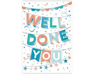 C50 TRAD WELL DONE HANDMADE CARD 6S
