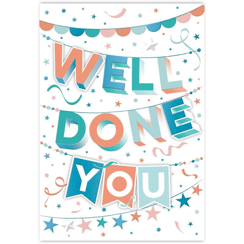 C50 TRAD WELL DONE HANDMADE CARD 6S