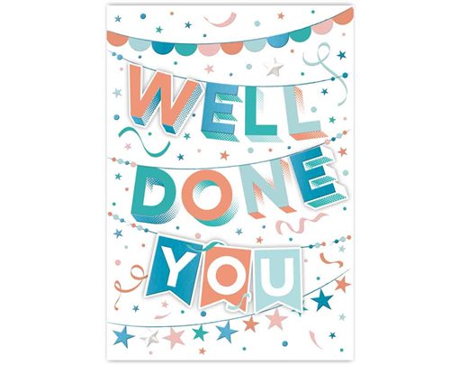 C50 TRAD WELL DONE HANDMADE CARD 6S