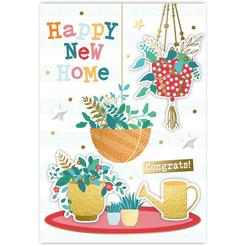 C50 TRAD NEW HOME HANDMADE CARD 6S