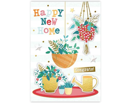 C50 TRAD NEW HOME HANDMADE CARD 6S