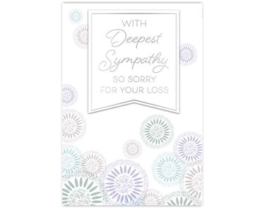 C50 TRADITIONAL SYMPATHY HANDMADE CARD 6S