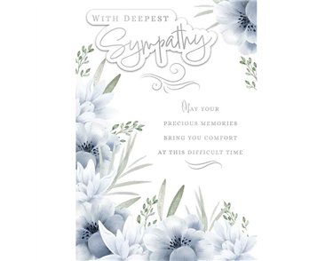 C50 TRADITIONAL SYMPATHY  HANDMADE CARD 6S