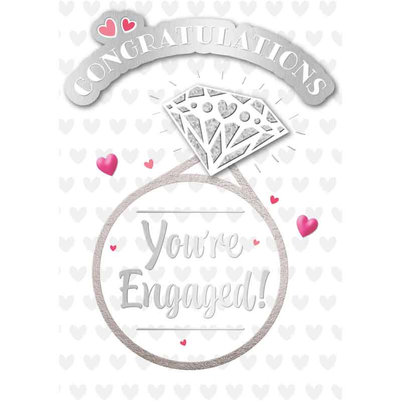 C50 TRADITIONAL ENGAGEMENT HANDMADE CARD 6S