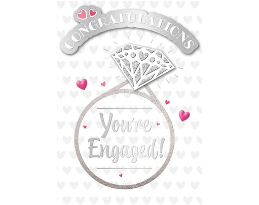 C50 TRADITIONAL ENGAGEMENT HANDMADE CARD 6S