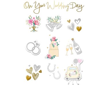 C50 TRADITIONAL WEDDING DAY HANDMADE CARD 6S