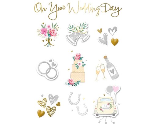 C50 TRADITIONAL WEDDING DAY HANDMADE CARD 6S