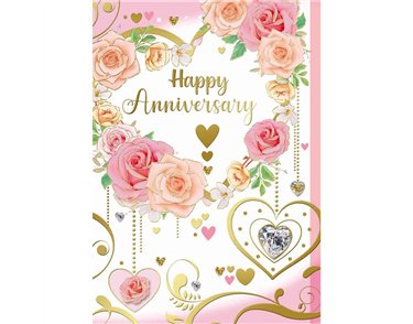 C50 TRADITIONAL HAPPY ANNIVERSARY SILVERLINE 12S