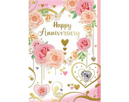 C50 TRADITIONAL HAPPY ANNIVERSARY SILVERLINE 12S
